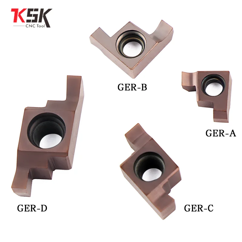 1PCS GER100 GER150 GER200 GER250 GER300 A B C D Inside Groove Carbide Turning Inserts Blade for SIGER boring bars