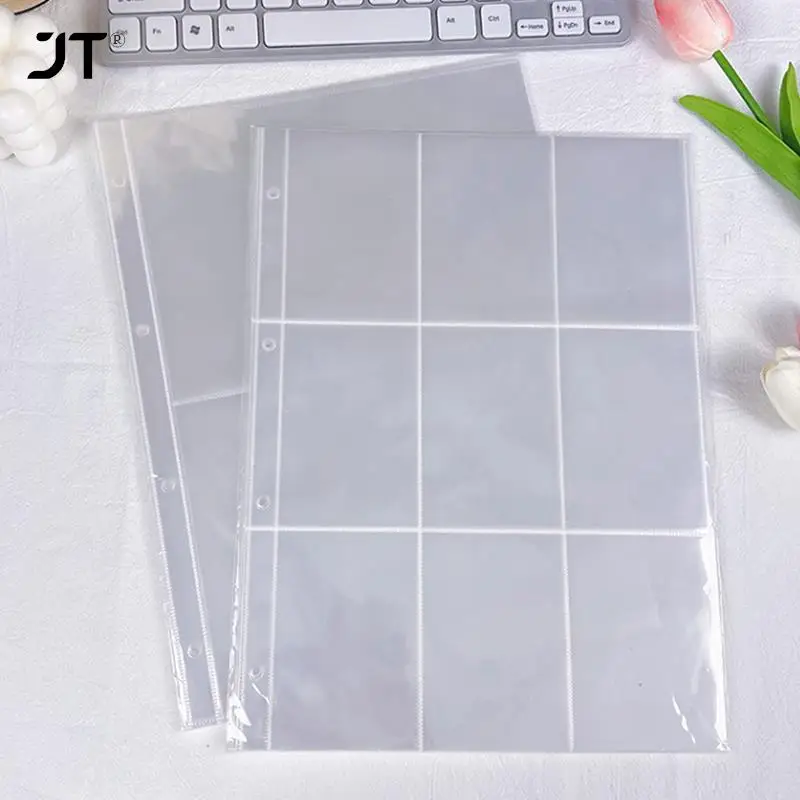 2 4 6 9 Pockets PVC Free 10 Pack A4 Photo Album Clear Sleeves Toploader Photocard Postcard Binder Sheets Refill Pages