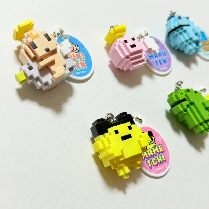 متوفر في المخزون بانداي حقيقية تماغوتشي غاشابون بكسل التصميم قلادة سلسلة لعبة الكبسولات الكرتون أنيمي نموذج لجسم الديكور الهدايا #5