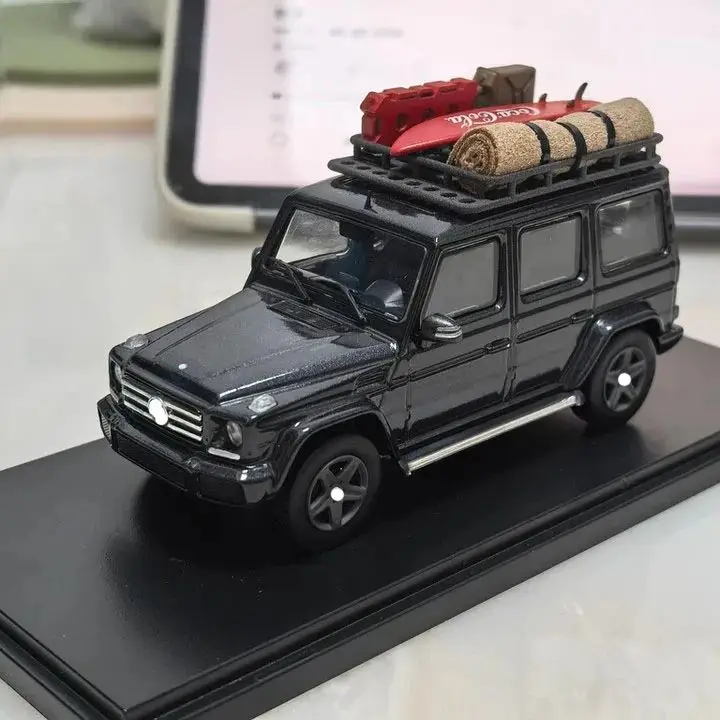 1/43 Mini Climbing Car Model Radyan X43 Luggage Rack Mood Accessories Surfboard Handbag Moisture-Proof Mat Fuel Tank