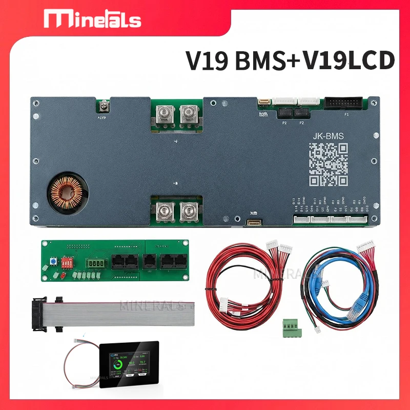 Expédition depuis l'espagne JK onduleur BMS 8S-16S 48V Smart BMS 200A Li-ion LiFePo4 énergie BMS 2A équilibre actif