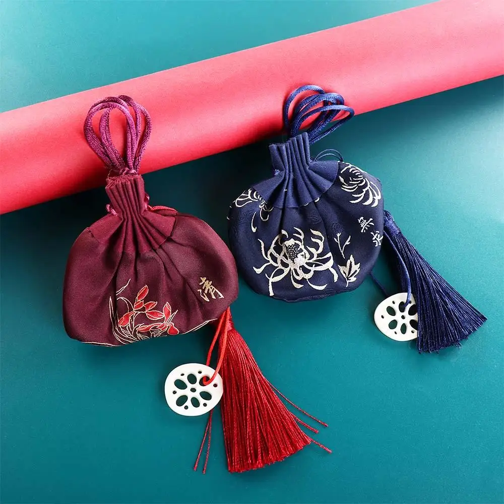 Drawstring Bundle Pocket Blessing Bag Multi function Han Cloth Pocket Chinese Style Pouch Carry on Sachet Jewelry Storage Bag