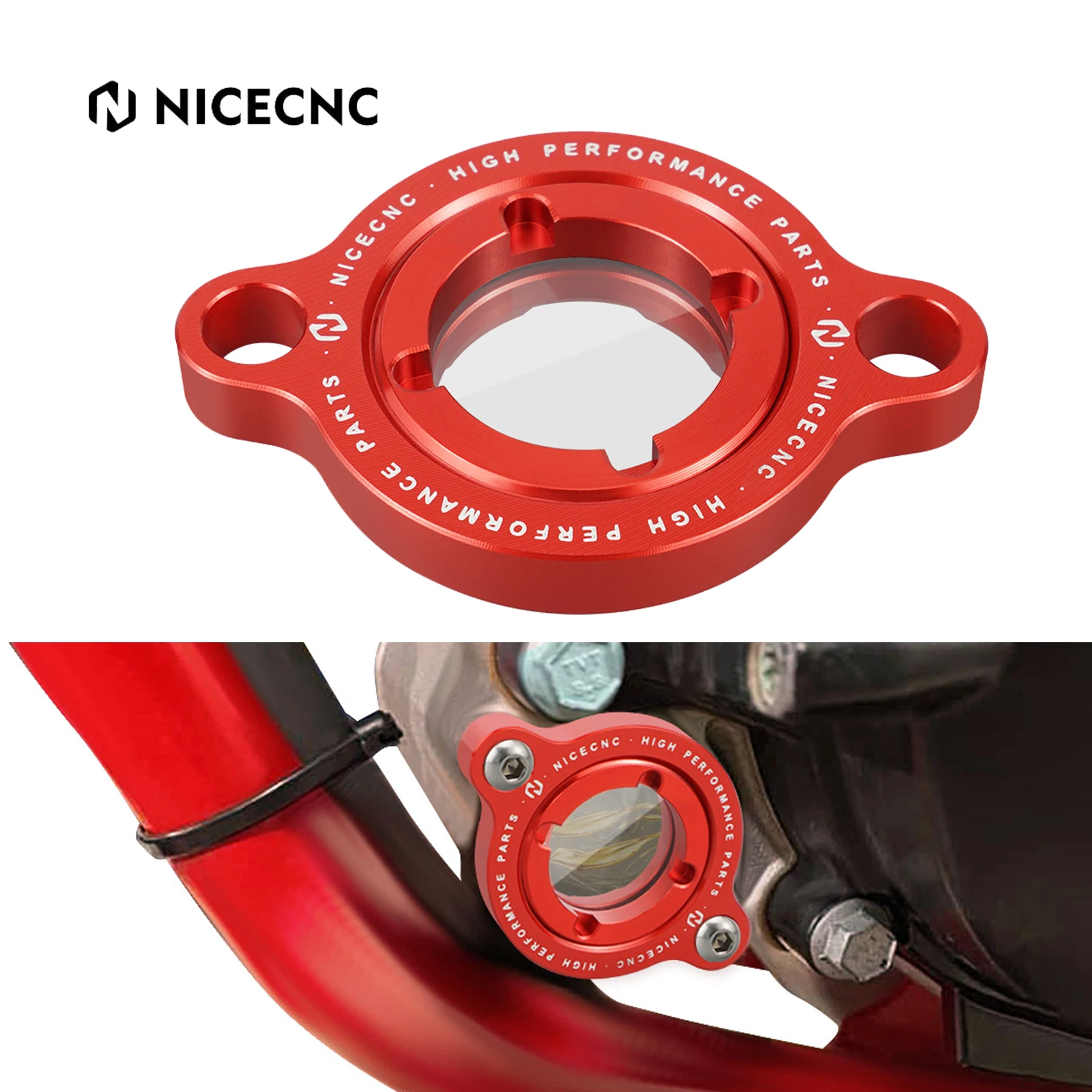 For Beta RR350 RR 350 390 430 480 2015-2024 RR RRS Enduro Racing 350 390 430 480 490 500 Transparent Engine Oil Filter Cap Cover