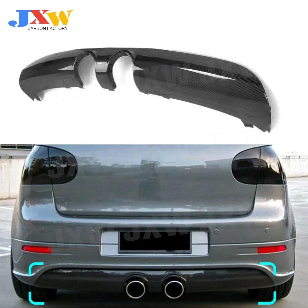 Carbon Fiber FRP Rear Rear Bumper Lip Diffuser Spoiler Body Kits for Volkswagen Golf 5 MK5 R32 2005-2009 Cars Accessories