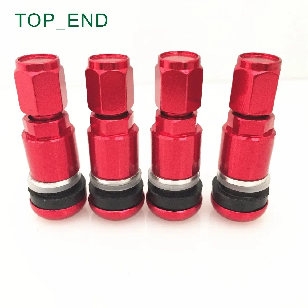 

RED,MS525AL-HEX,Professional Aluminum Stem Tire Valve,Hex Cap Tyre Valve For Passenger Cars,Fitting Most Cars