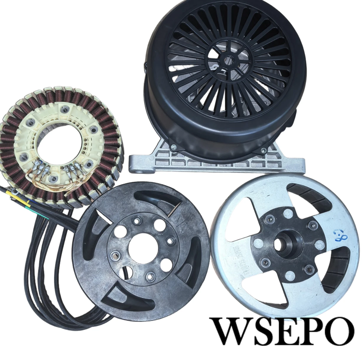 8KW 8000W  DC PMG Permanent Magnet Generator Kit(Stator, Rotor, Bracket, Fan, Cover) Customization For 48V 60V 72V 80V 96V 110V