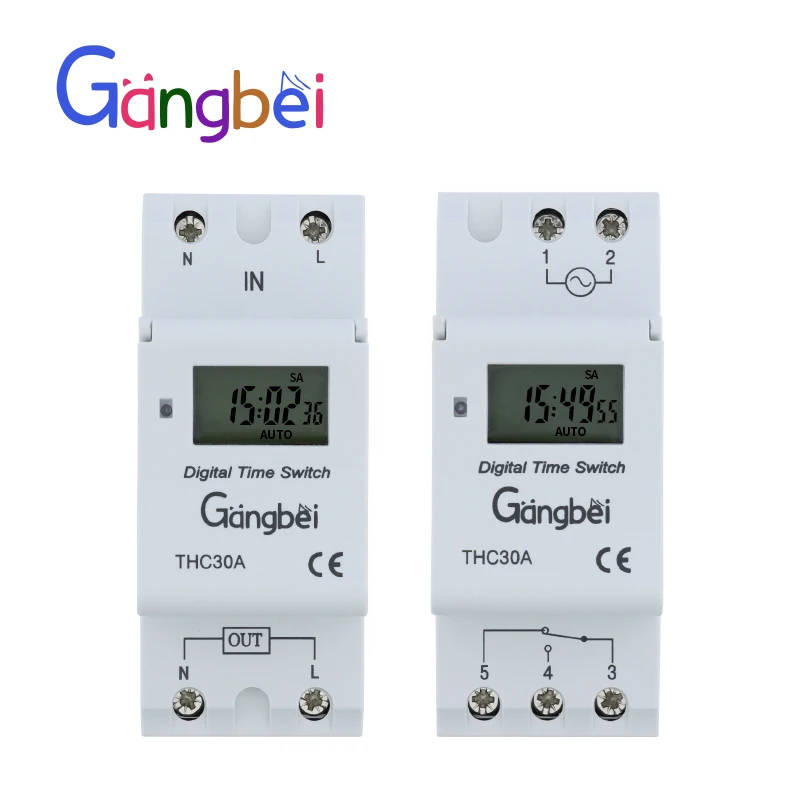 Minuterie numérique LCD, contrôle par micro-ordinateur, relais temporisé Programmable (AC220V Minuterie numérique LCD, contrôle par micro-ordinateur, relais temporisé Programmable (AC220V