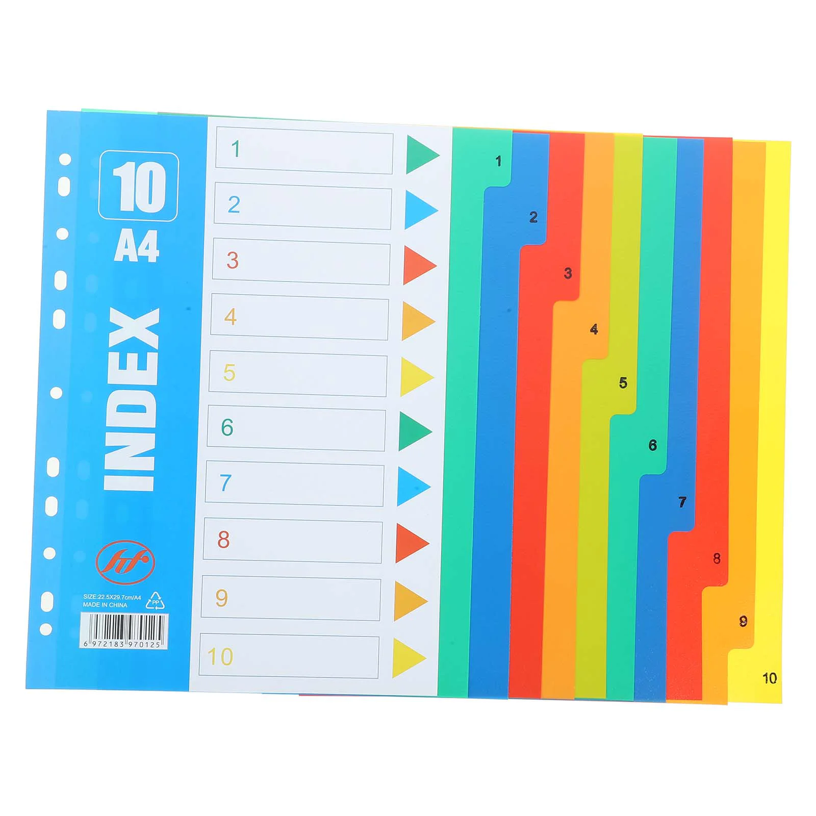 A4 Notebook Index Separator Page Binder Dividers With Tabs Folder Loose-leaf Markers Pastel Office