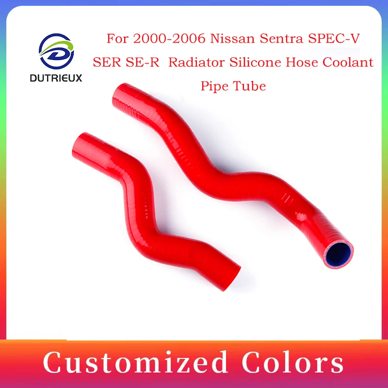 

For 2000-2006 NISSAN SENTRA SPEC-V SER SE Silicone Radiator Coolant Hose Kit 2001 2002 2003 2004 2005