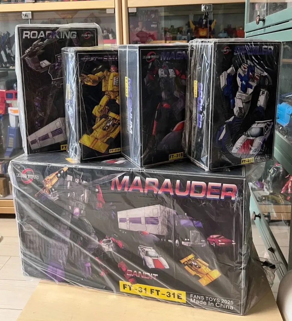 Em estoque transformando brinquedos fanstoys ft31a ft31b ft31c ft31d ft31e tigre voador quad modelo de ação presente colecionável