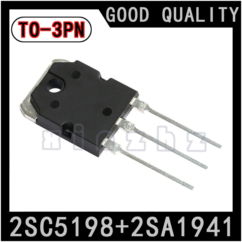 1PCS 2SC5198 2SA1941 Triode Packaging TO-3PN High Power Amplifier Transistor Audio Dedicated Paired Transistor NPN PNP