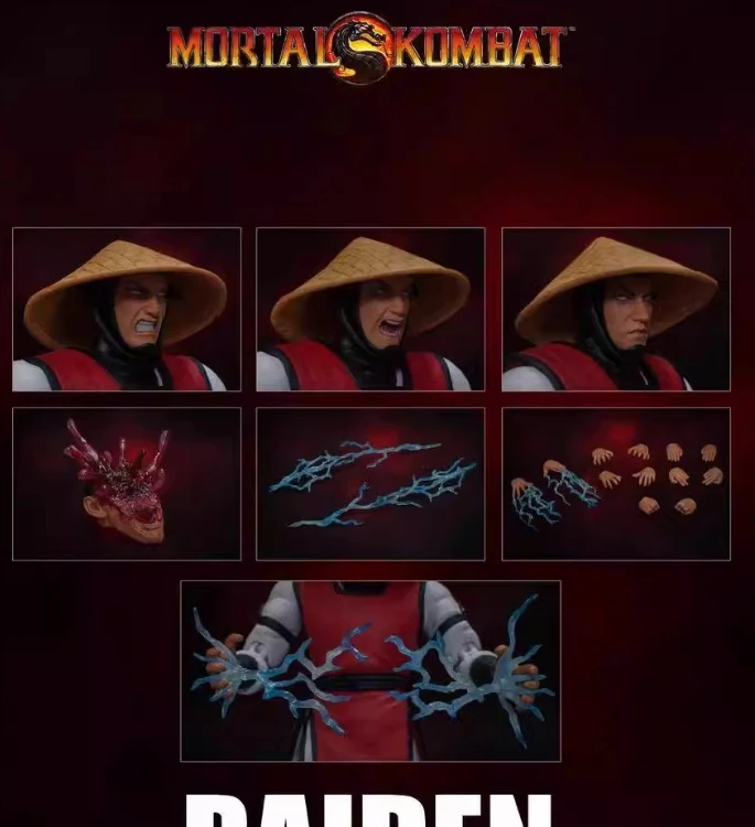 

【Оригинал】Storm Collectibles, масштаб 1/12, Mortal Kombat Raiden SDCC 2020, синяя молния и красная молния, экшн-фигурка, модель игрушки