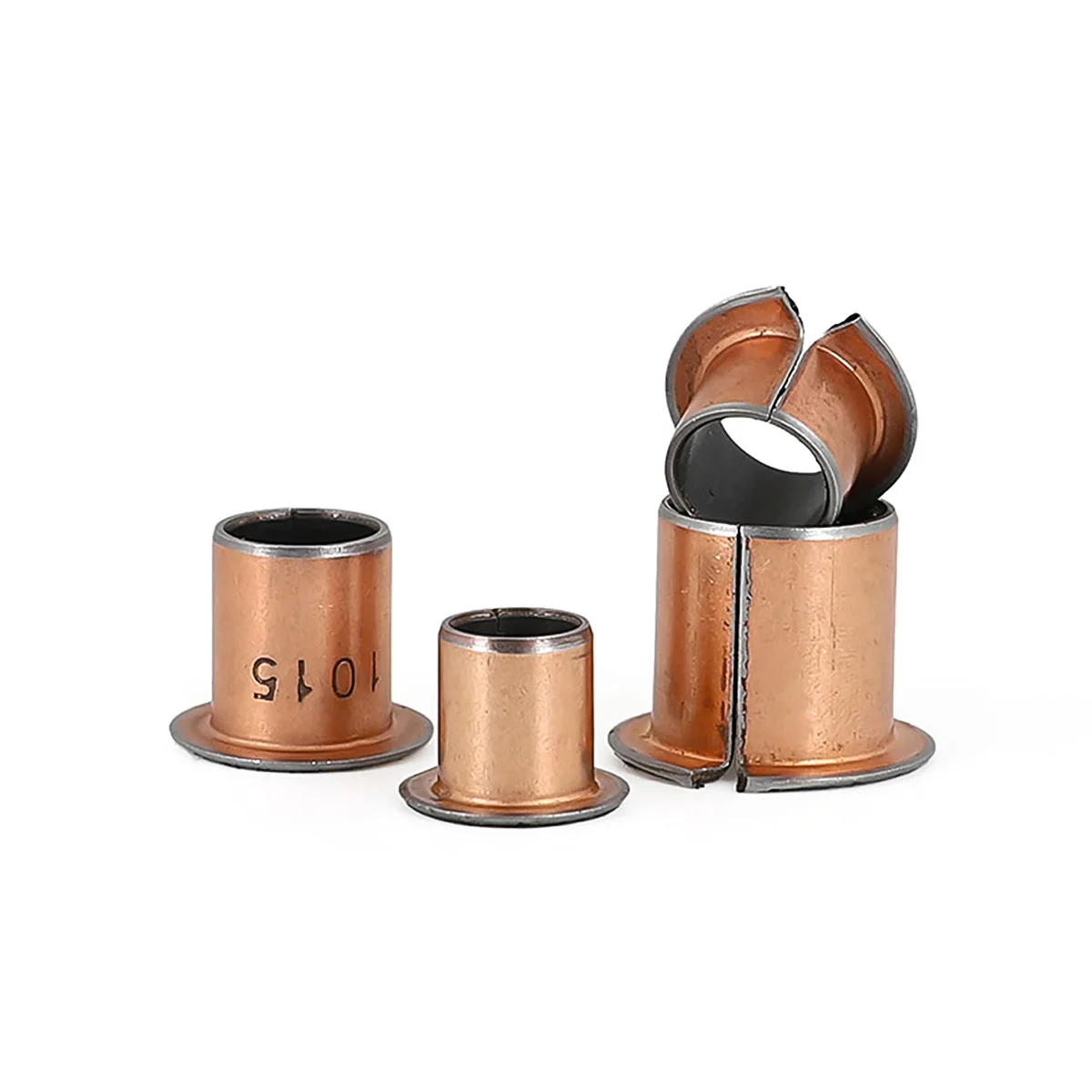 Oil Free Self-Lubricating Flanging Copper Sleeve / Composite Bearing Bushing