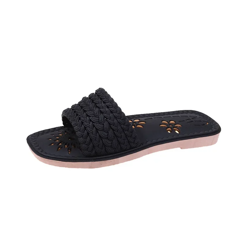 New Fashion 2025 Flat Slippers Indoor Home Slippers Wear Flip-flops Soft Sole Casual Lady Slippers Women's Shoes Plus Size 41