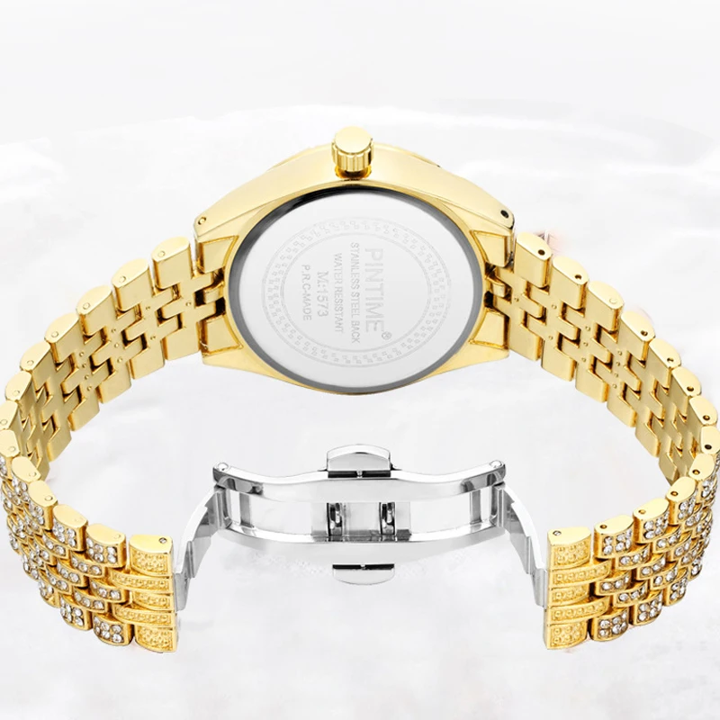 2025 New Women's Quartz Watch European And American Full Diamond Design Luxury Fashion Style Waterproof Quartz Women's Watch