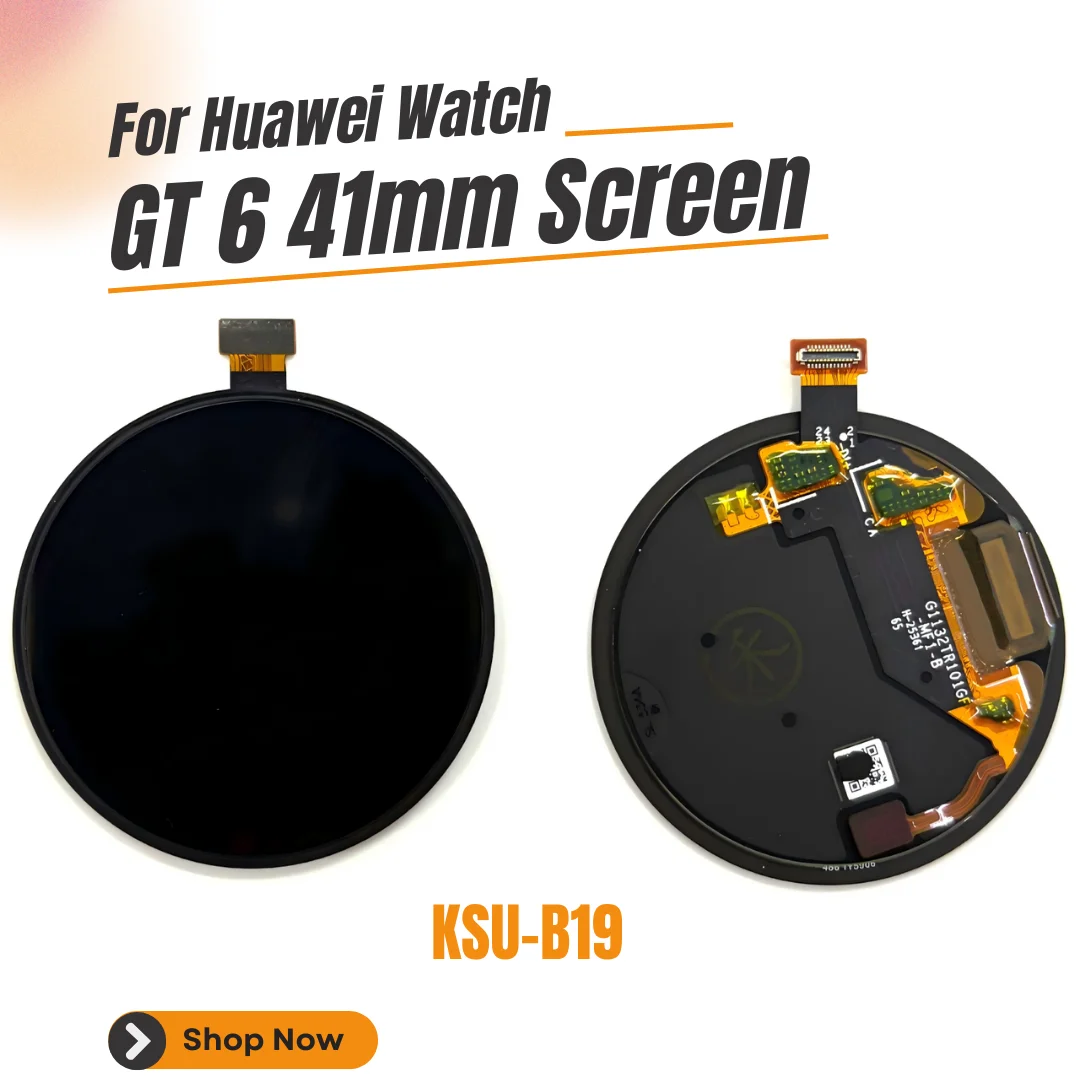Para huawei relógio gt 6 41mm KSU-B19 display lcd tela de toque digitador substituição para huawei relógio gt6 gt 6