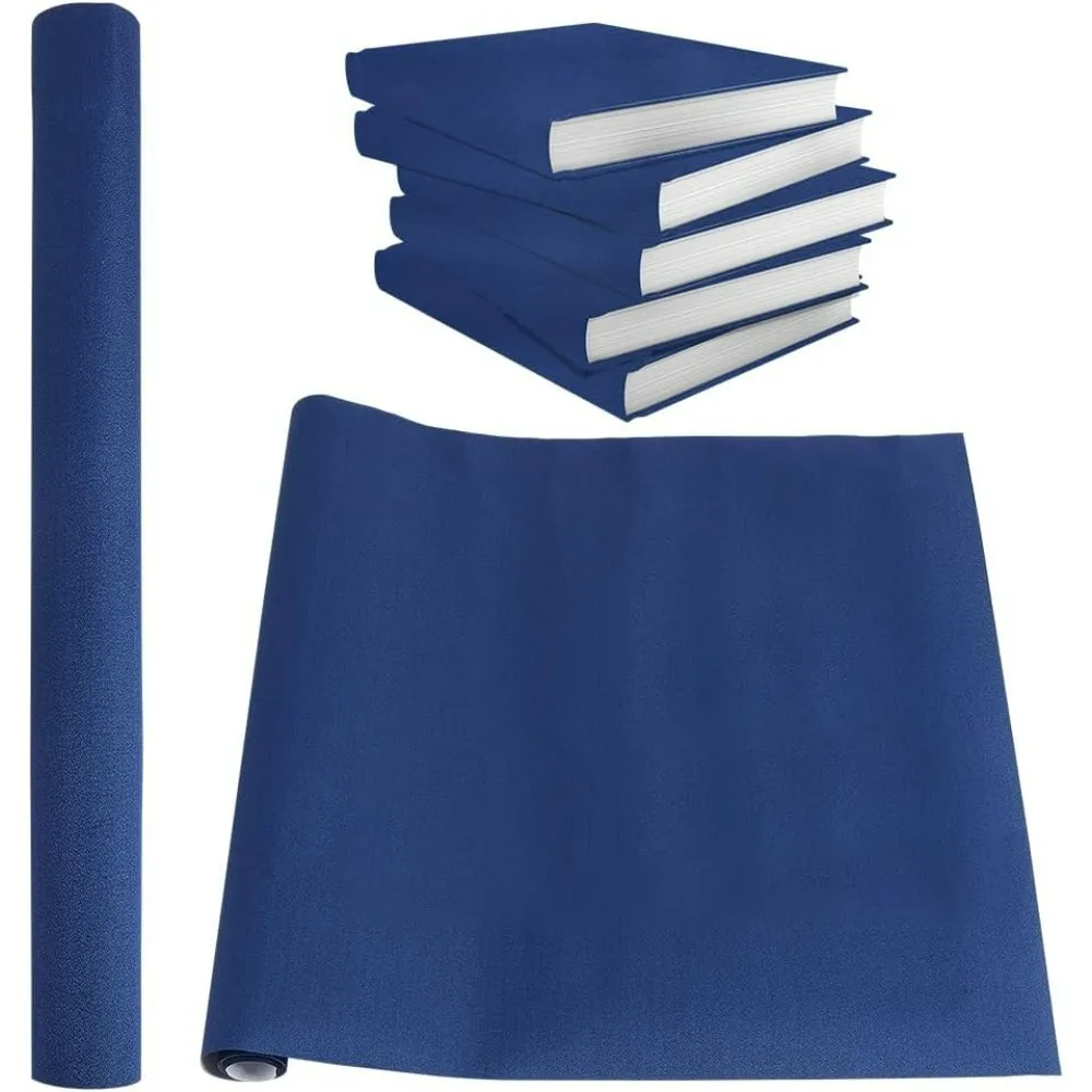 47x16 Inch Dark Blue Book Binding Cloth, Nylon Book Cloth Rectangle Book Cover Fabric for Binding Scrapbooking Album