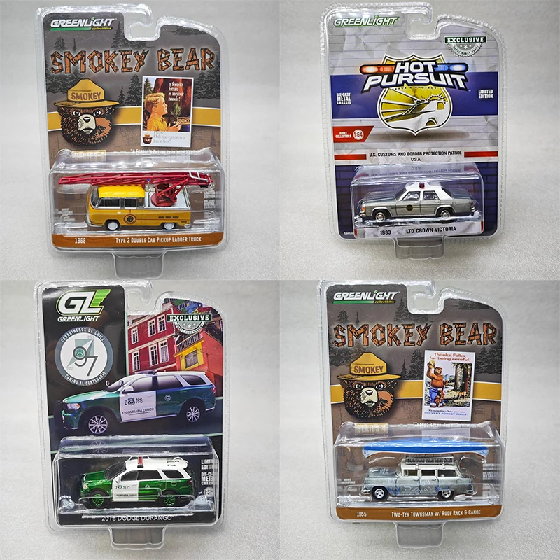 

Greenlight 1:64 T2 Double Cab Pickup Crown Victoria Dodge Durango Impala Sports Car Big Foot Truck Alloy Die Casting Model