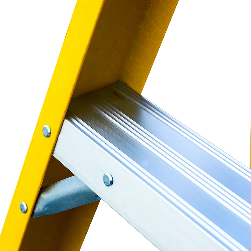 양면 유리섬유 접이식 사다리 (공구 트레이 포함)