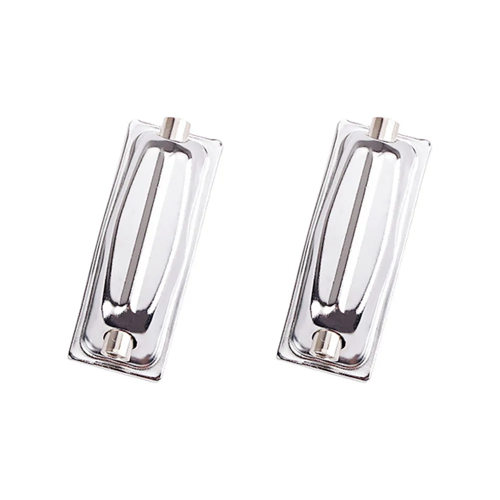 

2 Pcs Snake Drum Set Milisten Replacement Lugs Parts and Accessories Accessory Snare Metal Silver Hooks Connector
