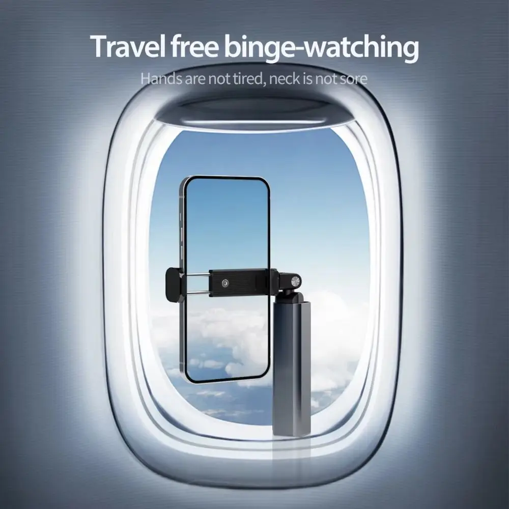 Alloy Mobile Phone Holder Stretchable Folding Portable Phone Mount Multifunction Storage Adjustable Phone Stand