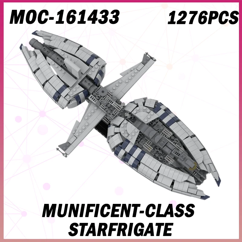 

1276PCS 1276PCS Classic Movie TOY DIY Munificent-class StarFrigate Spaceship Building Block Model Toy Festival Children's Gifts