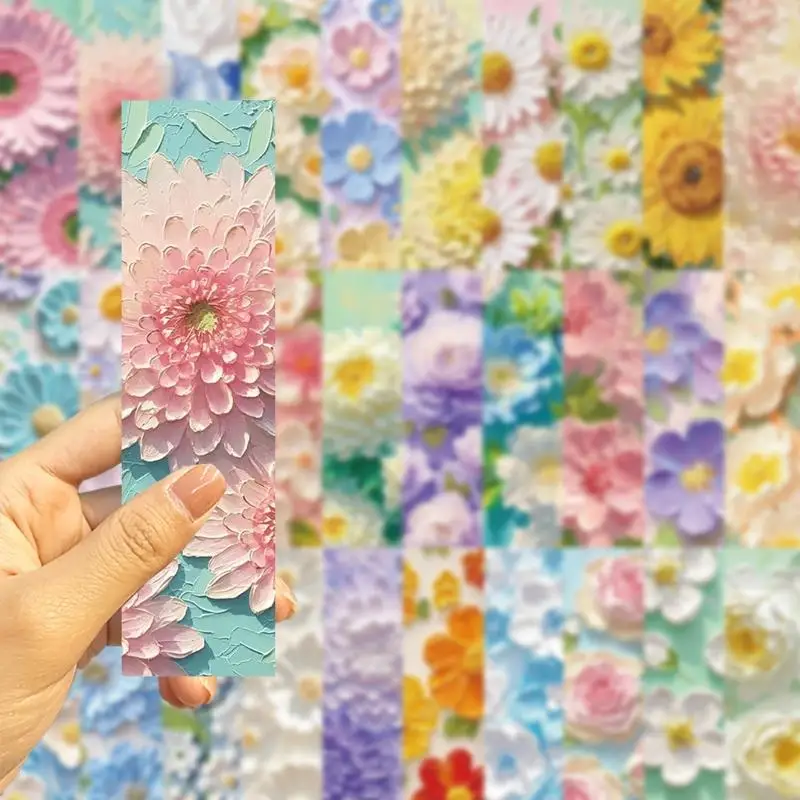 Y8AD 30pcs Oil Painting Paper BoopMarks Чтение СПИДЕ