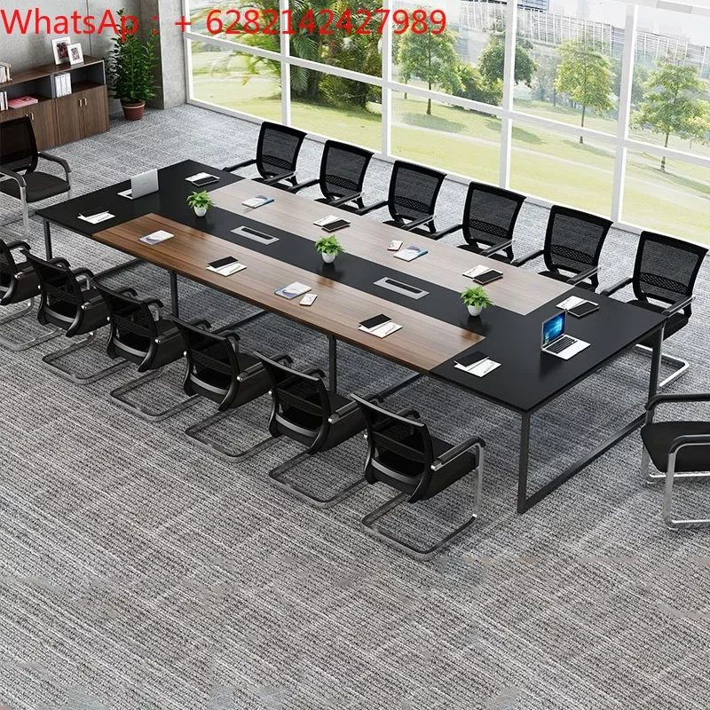 Office Furniture Large Long Table Simple Modern Conference Room Training Rectangle