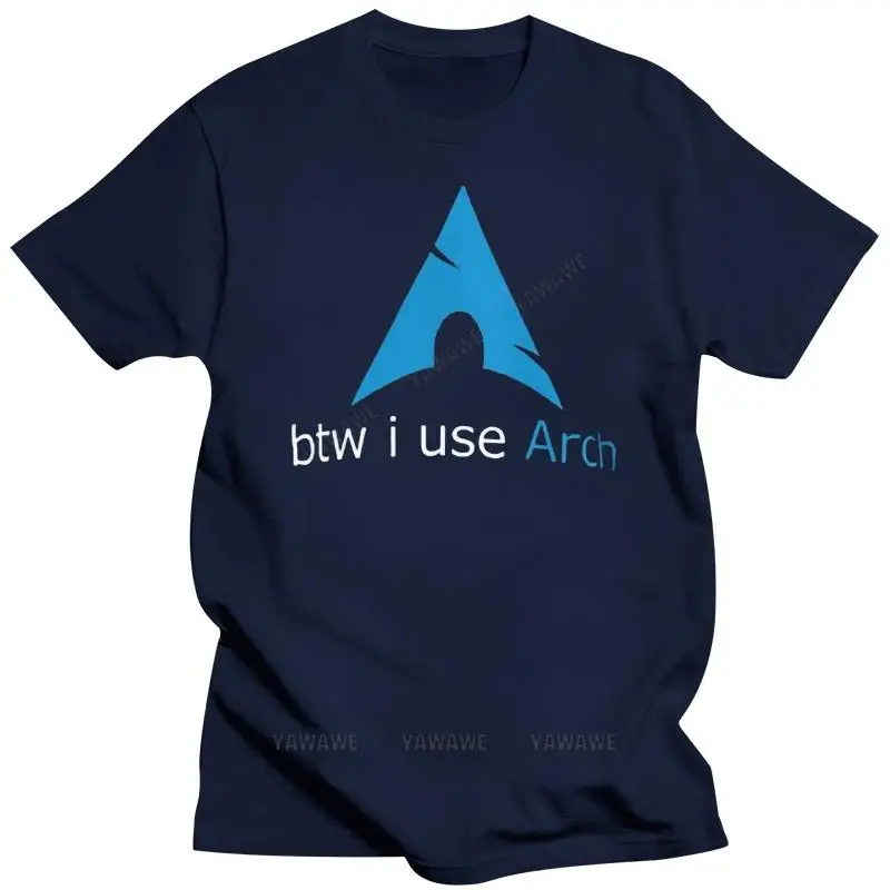 New short sleeve men top btw I use Arch T shirt linux arch use nerd geek tux arch linux use arch btw lovers unisex tee-shirt