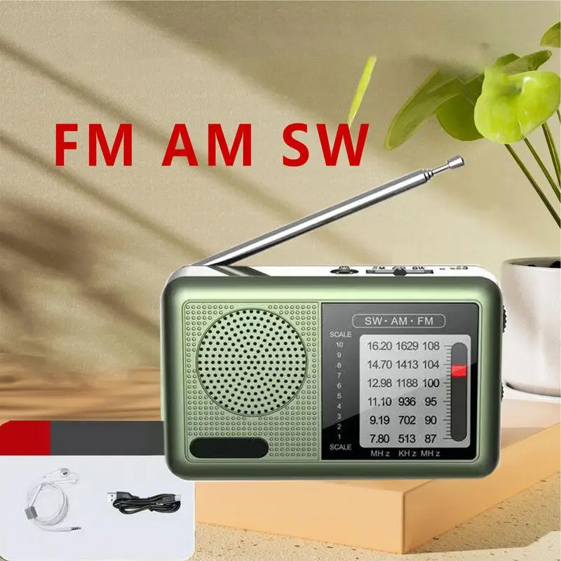 For Refer To Description  Small Shortwave Radio Portable Shortwave Radio Am Fm Weather Radio Great Reception Transistor Radio