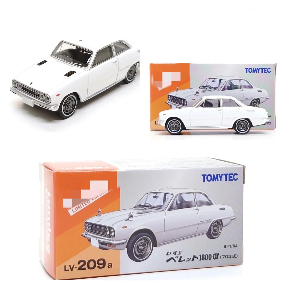

Limited Vintage Neo 1:64 Isuzu Bellett 1800 GT — белый (LV-209a), литая под давлением модель автомобиля, коллекция игрушек для хобби