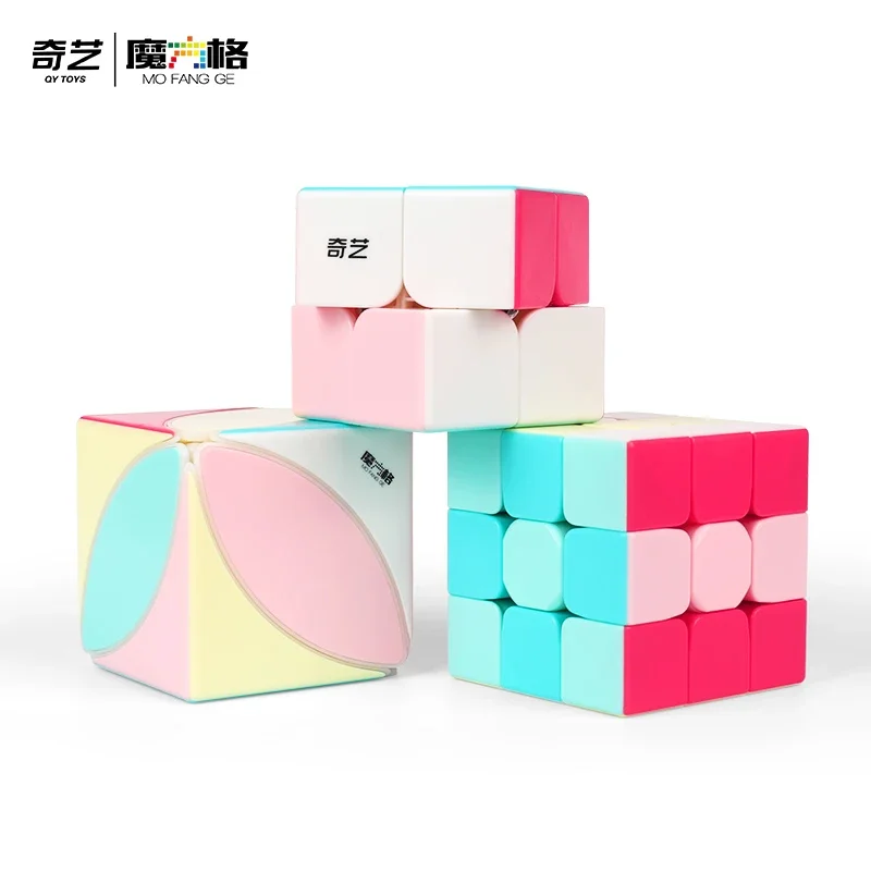 [Picube] QiYi Neon Edition Magic Cube Qidi 2x2 Warriors 3x3 Speed Cube Maple Leaves Lvy Education Toy for Children Fidget Cube