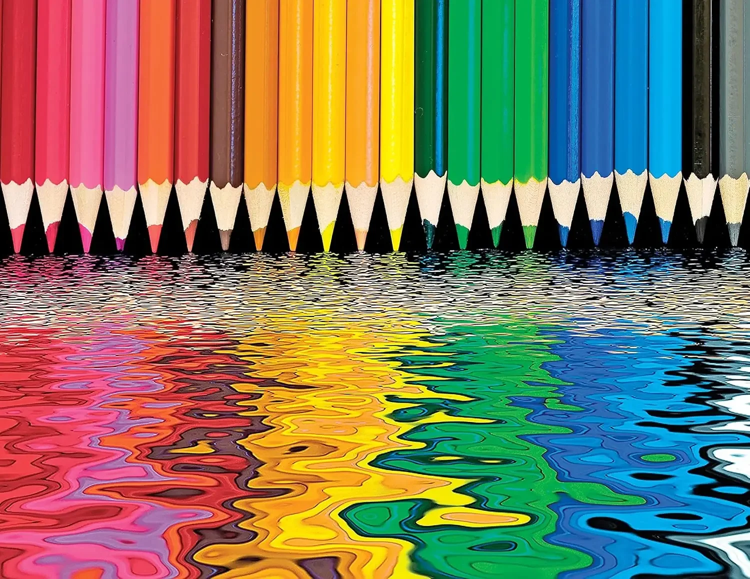 قلم رصاص ملون الكبار لغز خشبي 1000/500/300 قطعة بازل قطع لغرفة النوم غرفة المعيشة حفلة هدية لعبة تحدي