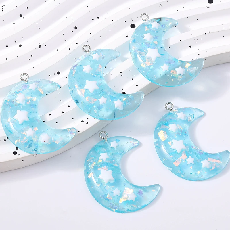 Duarte 20 Teile/los Nette Candy Farben Harz Mond Charms Anhänger für Schmuck Machen Ohrringe Halsketten Armbänder DIY Handwerk Liefert