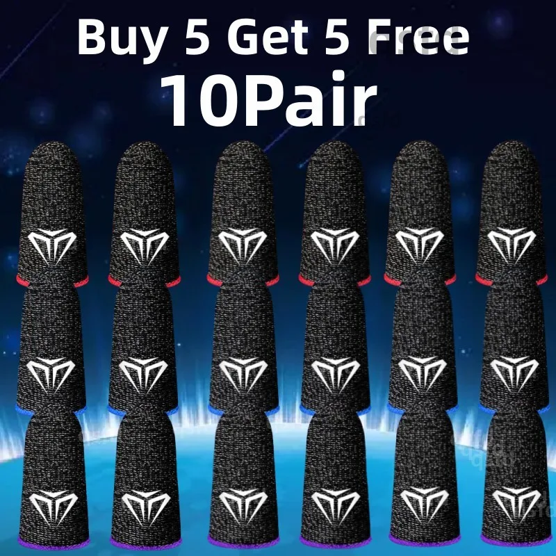 20pair Mobile Game Controller Finger Sleeve Sets Buy 5 Get 5 Free Anti-Sweat Touchscreen Finger Sleeve For Mobile Phone Game