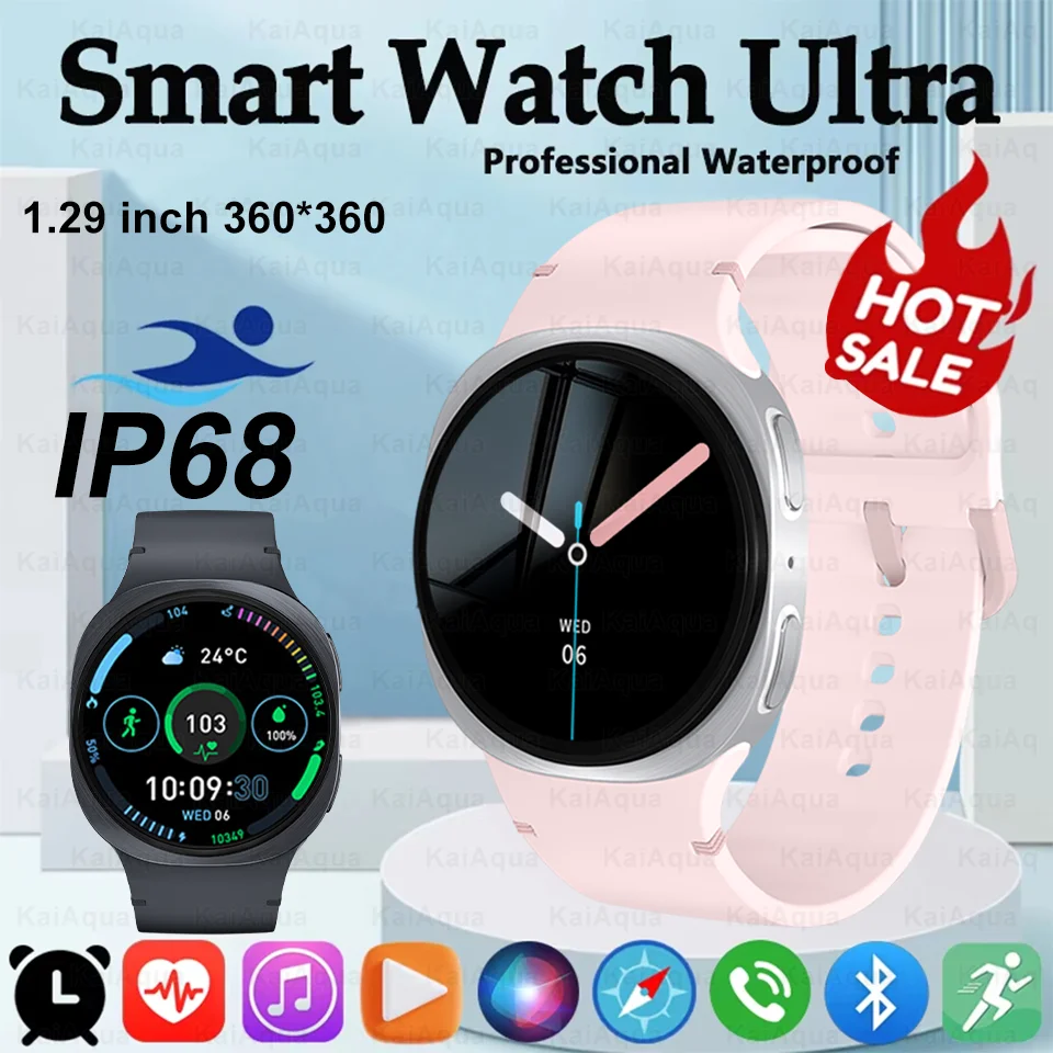 

100% оригинальные умные часы 8 мини-смарт-часов для мужчин NFC Bluetooth-вызов 40 мм AMOLED Фитнес Спортивный трекер Здоровье Смарт-часы Новые