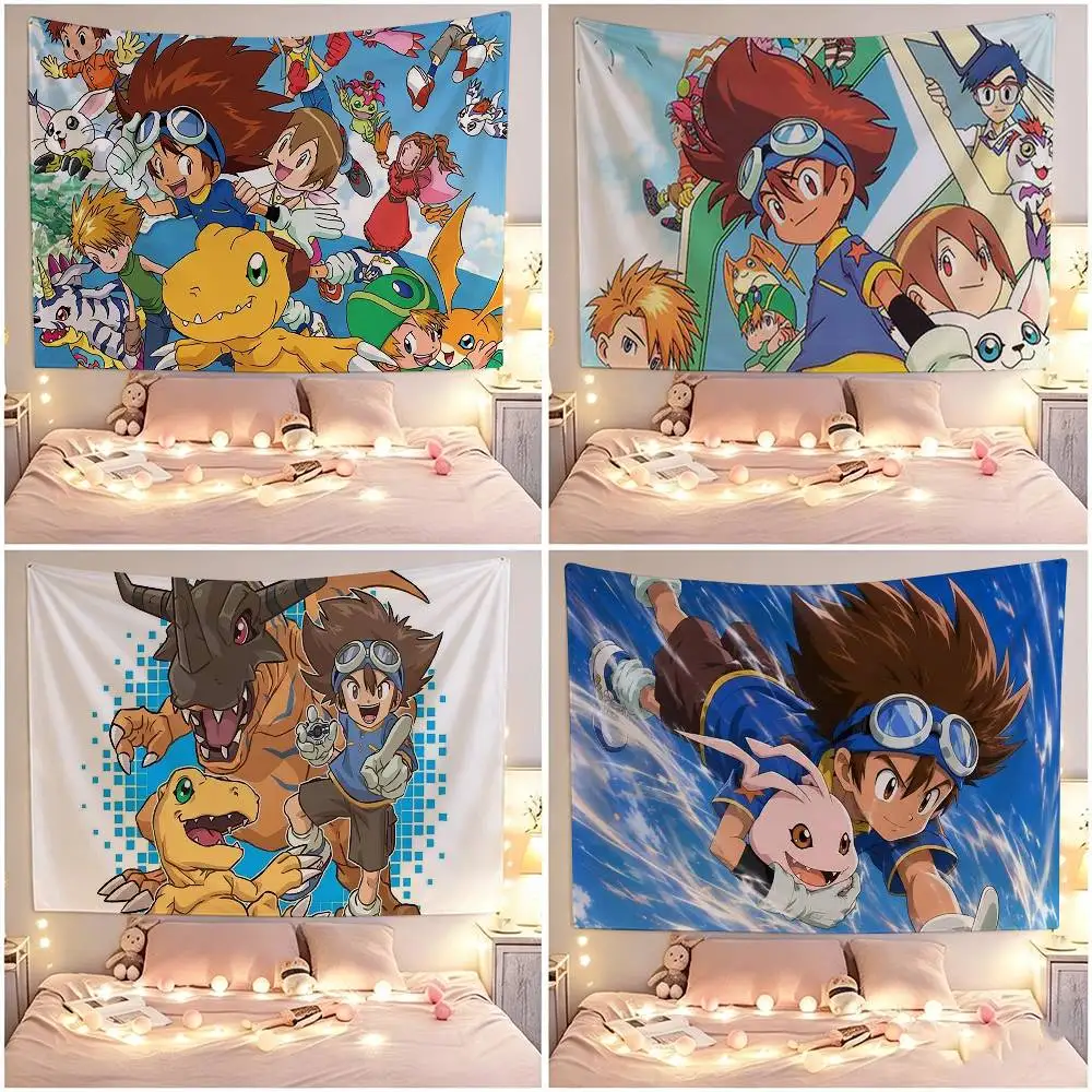 D-Digimon Story T-Time Stranger Flags Wall Hanging Tapestry Outdoor Garage Room Decorative flag Background Blanket