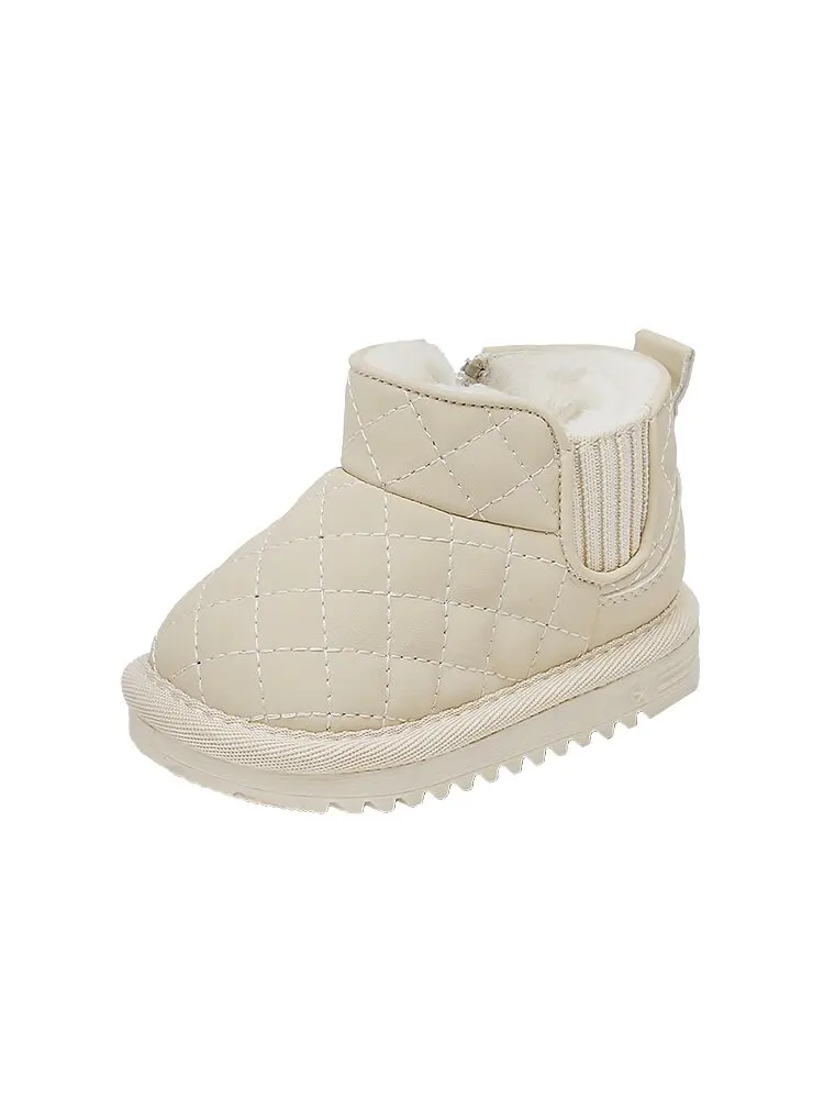 Herfst En Winter Baby Boy Snowboots Kinderen Katoenen Schoenen Met Fluwelen Kleine Kind Peuter Schoenen Dames Zachte Zolen