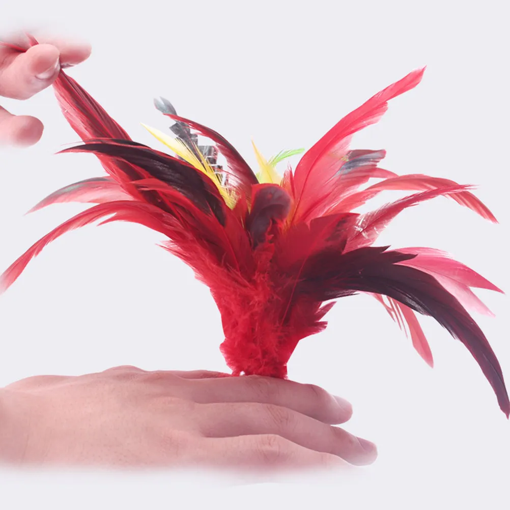 

2 шт. китайских воланов для игры в цзяньцзы, ручной работы, разноцветные, для развития координации рук и ног, игры на баланс