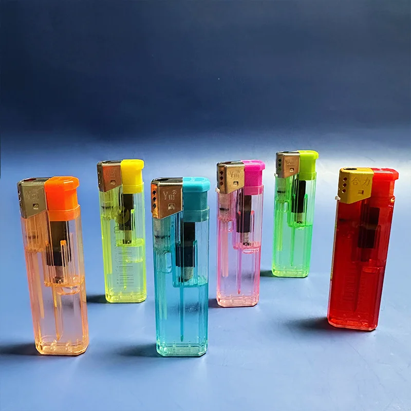 

Disposable Lighter Transparent Wholesale Plastic Electronic Open Fire Lighter Supermarket Home Manufacturer Free Shipping