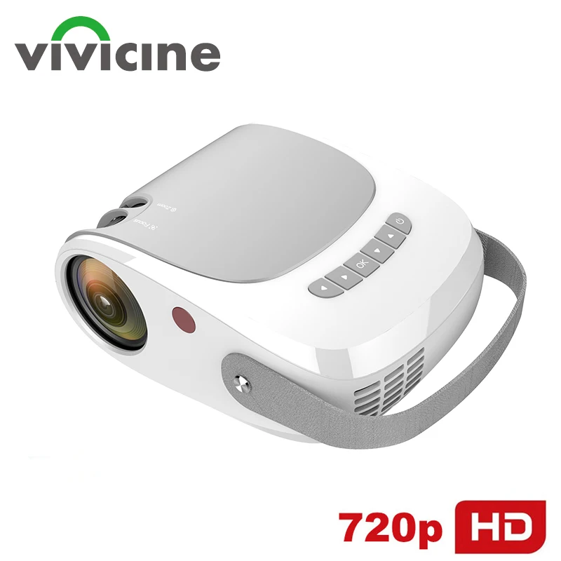 Vivicine V5 1280x720p przenośny projektor filmowy do domu, idealny prezent Proyector dla mężczyzn dzieci, tani proamer wideo HD