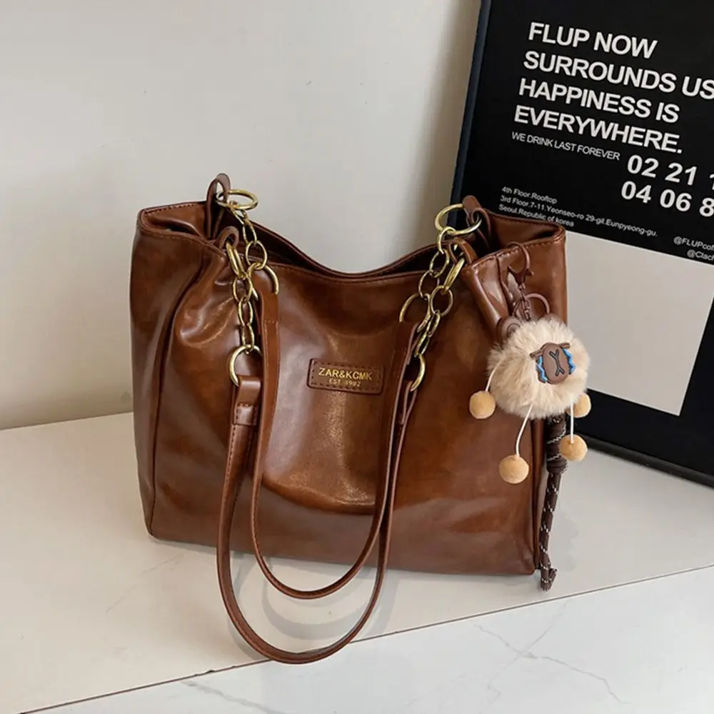 

Creative PU Shoulder Bags Vintage Casual Handbags Large Capacity Tote Bag Multifunction Messenger Bag for Women