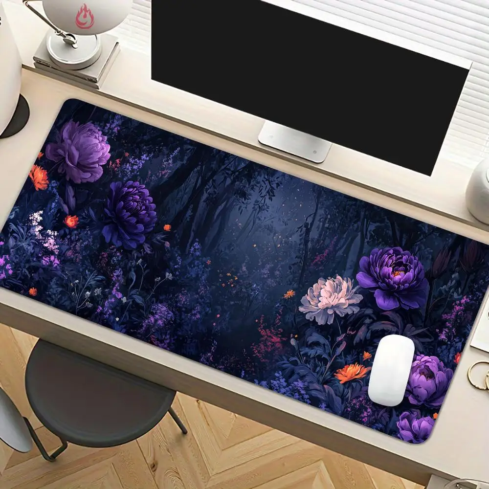 

Flowers mousepad Dark Magic Forest Design Mouse Pad Desk Mat Non-Slip office mousepad pc accessories Gaming pad tapis souris