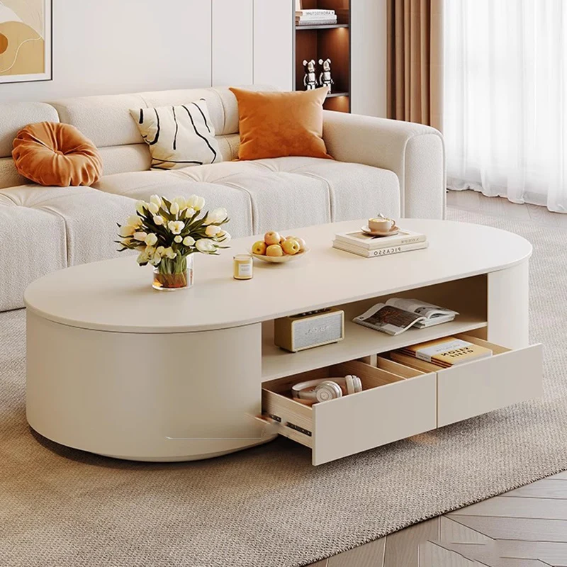 طاولة القهوة الفاخرة الديكور غرفة نوم غرفة المعيشة الحديثة تخزين مصمم المنظم طاولة جانبية تتحرك Meubles أثاث المنزل #5