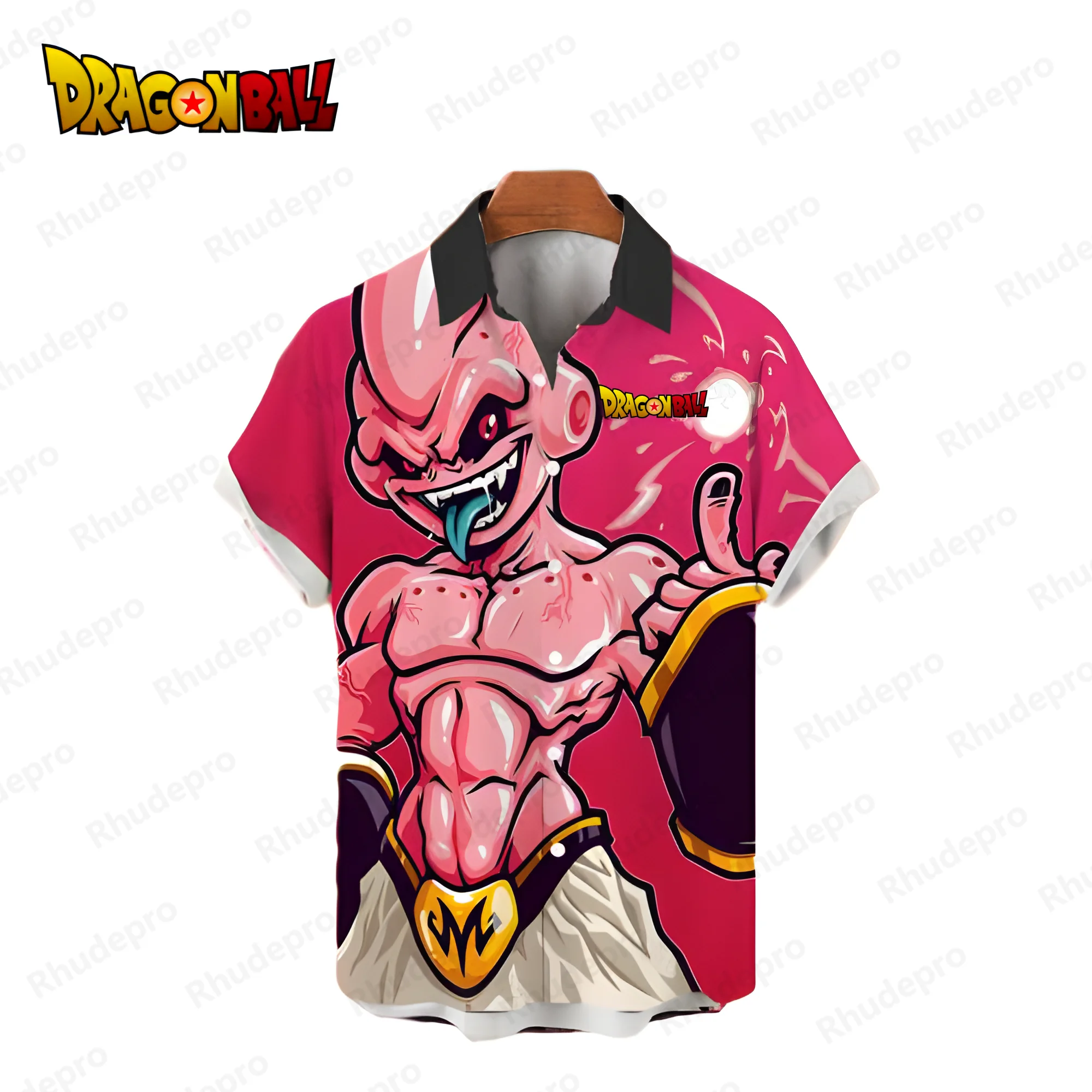 Dragon Ball Z Men's Shirts Vegeta Oversized Harajuku Fashion Hawaiian Shirt Anime Super Saiya Summer Blouse Cool Y2k 2024