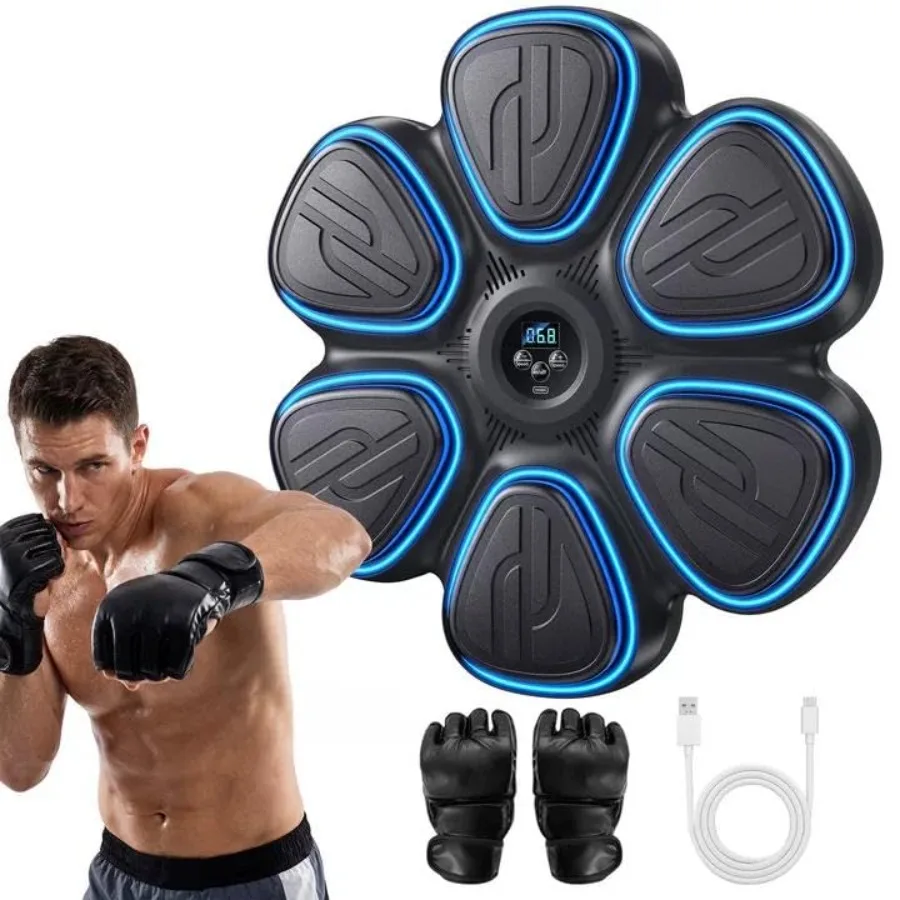 Musik-Boxmaschine für Erwachsene Bluetooth Smart Wandmontiertes Boxziel Trainingsgerät für Zuhause Büro Fitness-Studio Reflex-Training