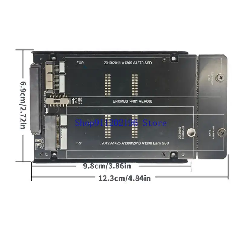 P82A Replacement 12+6Pin SSDs Converter Adapter Card Serial ATA for 18+8Pin 2012