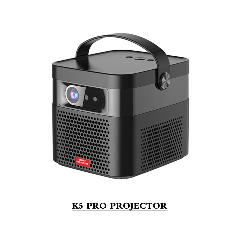 3D Full HD 350 ANSI portable DLP projector 1080P android 9 LED projector with 15600 mAh built in battery for Camping Studio