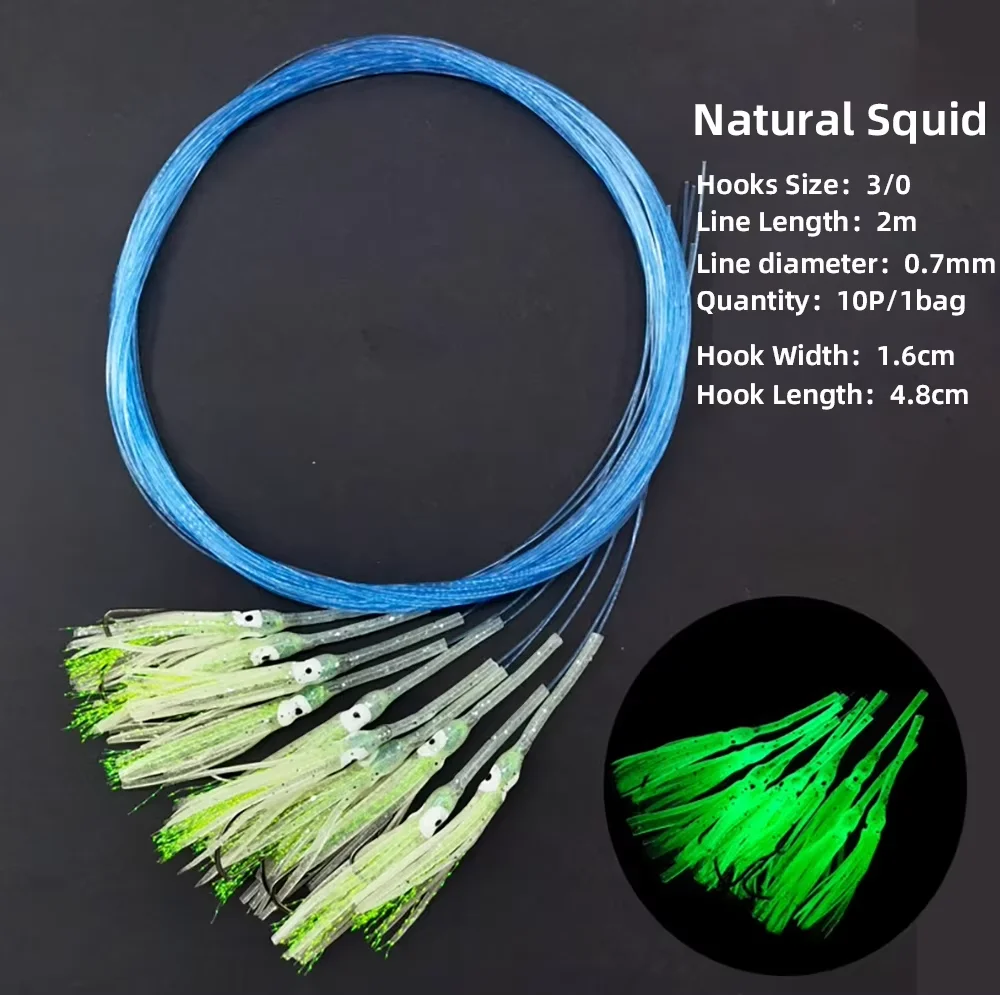Seaknight Señuelo Luminoso Calamar Brillante – Pesca Profunda en Barco - imagen 2