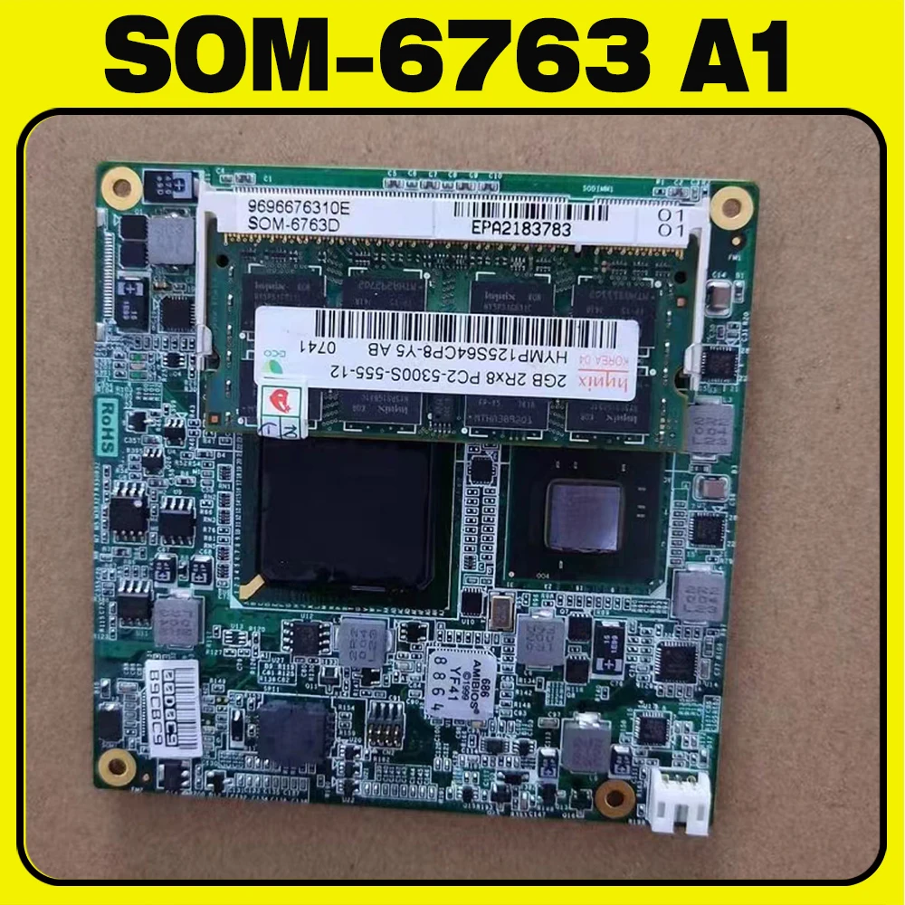 SOM-6763 A1 For Advantech Industrial Control motherboard  original disassembly machine SOM-6763D